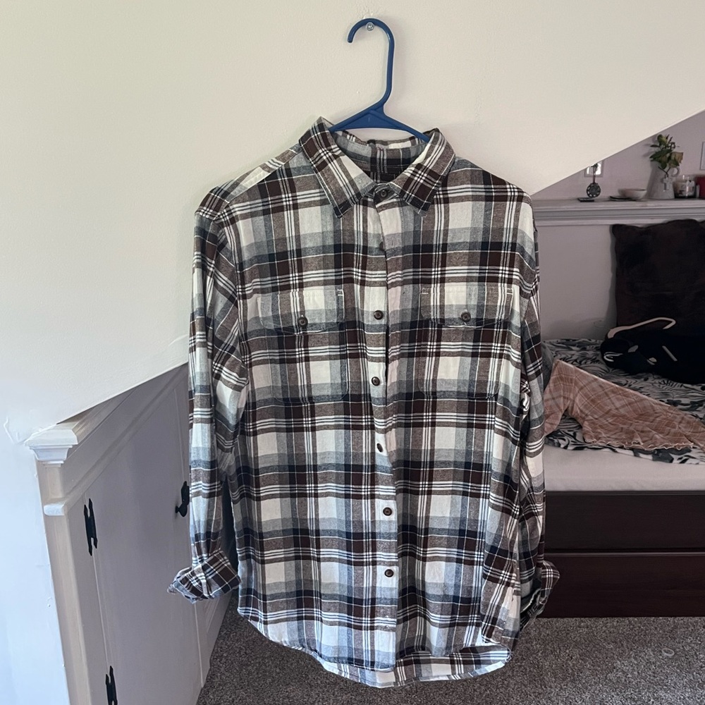 Brown + Black Flannel